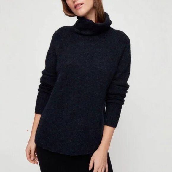 Aritzia Group by Babaton Plutarch Sweater Alpaca Turtleneck Dark Green Small - Picture 2 of 8